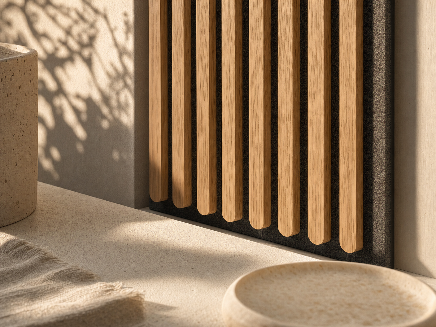 Resonance Timber Acoustic Panels — Close detail of timber acoustic texture