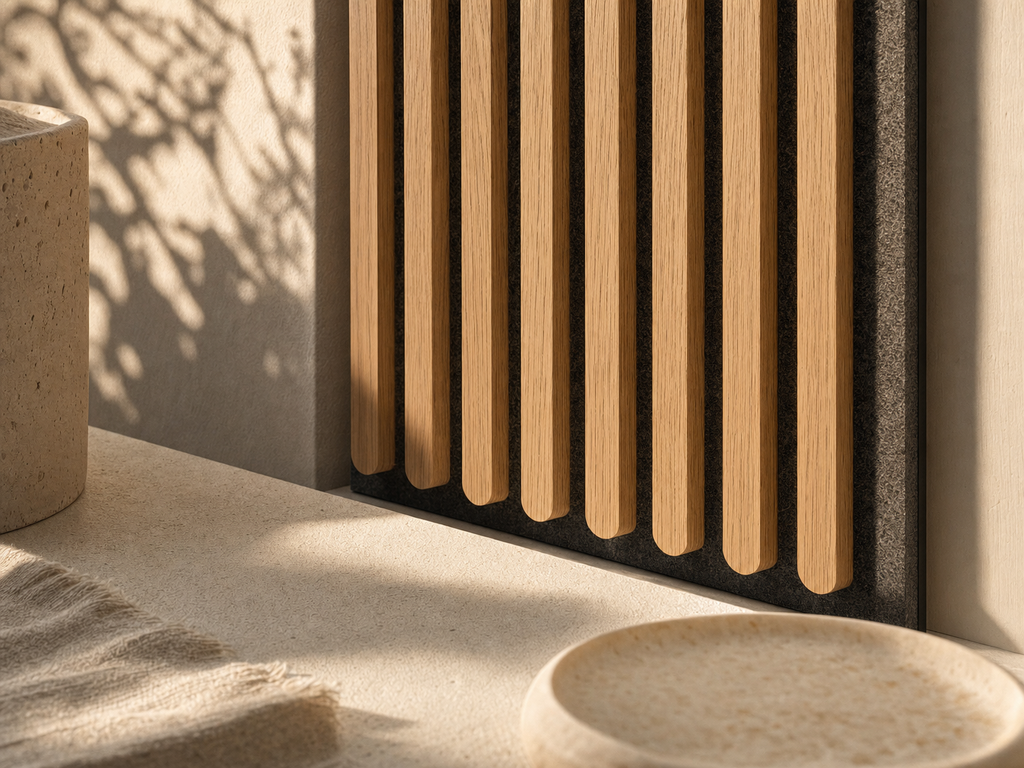 Resonance Timber Acoustic Panels — Close detail of timber acoustic texture