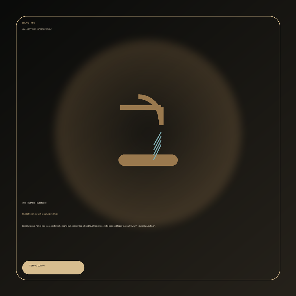 Aura Touchless Faucet Suite by Solaro Haus