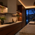 Solaro Haus refined lifestyle: AuraSync in a luxury stone kitchen